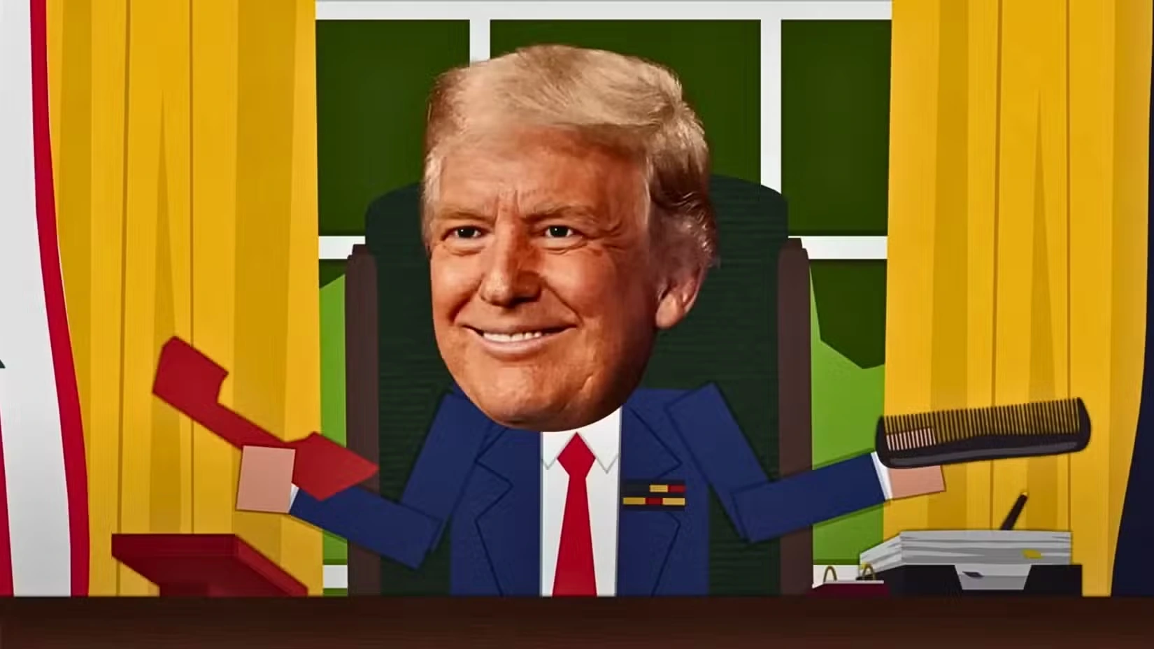 Карикатура на Дональда Трампа