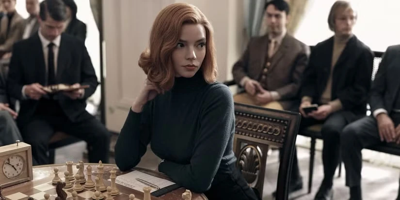 Аня Тейлор-Джой в роли Бет Хармон в мини-сериале Netflix Ход королевы