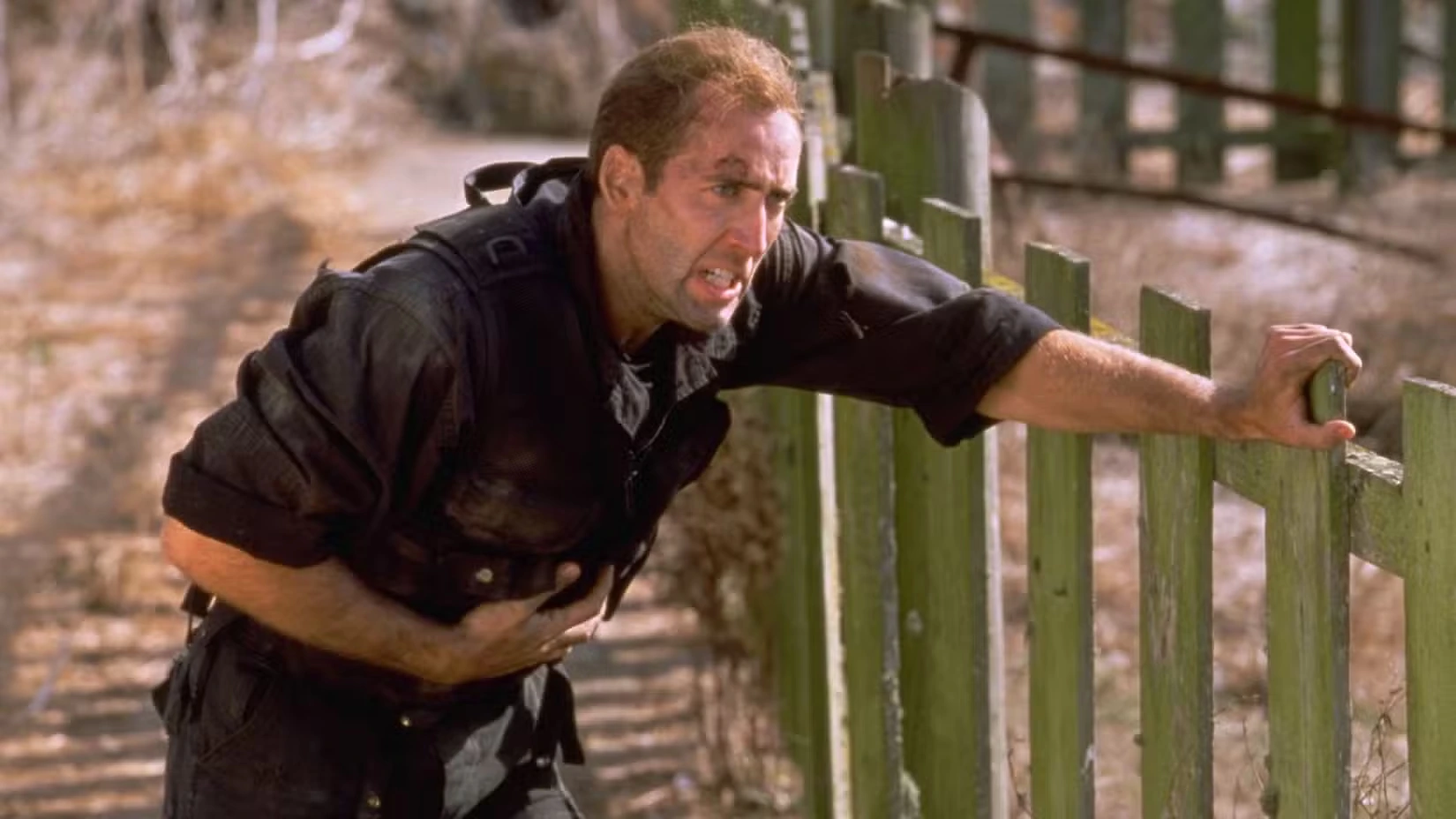 Николас Кейдж в роли Стэнли Гудспида в фильме Скала