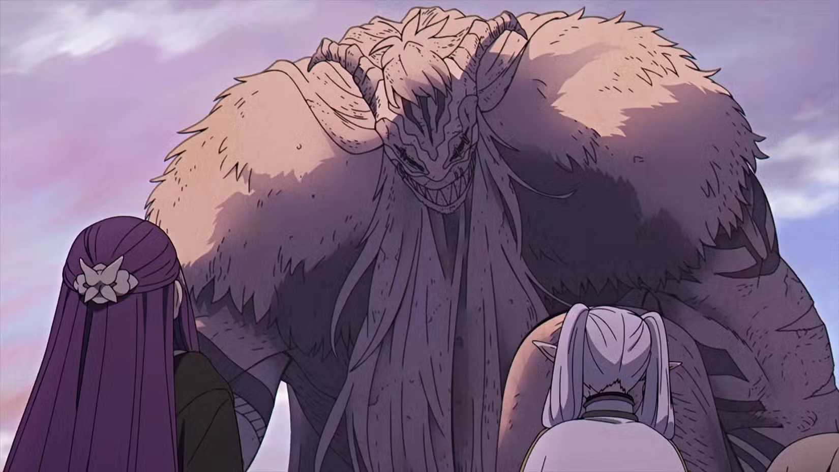 Кадр из аниме Фрирен, провожающая в последний путь