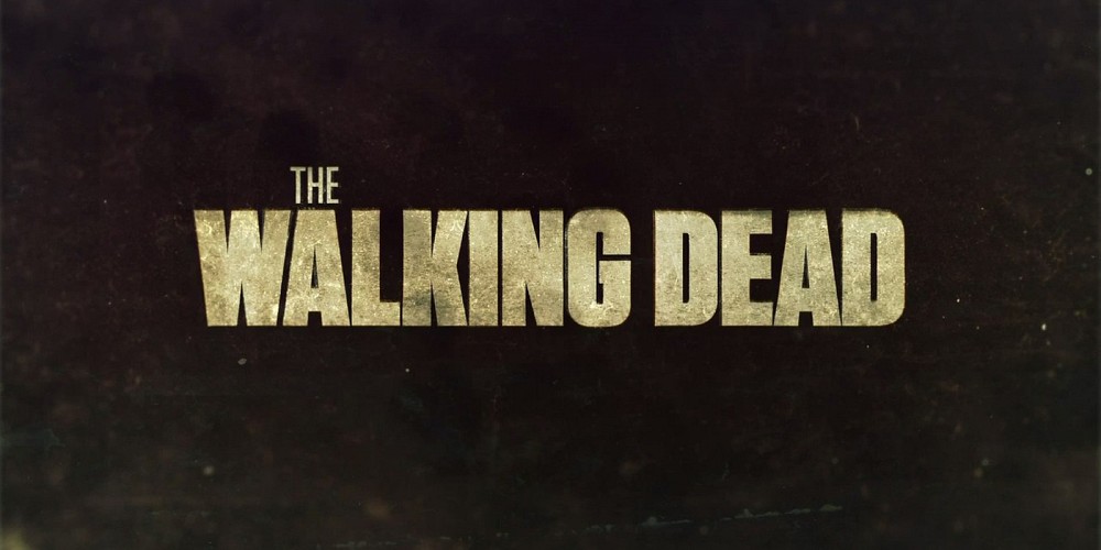 walking dead title main logo decaying